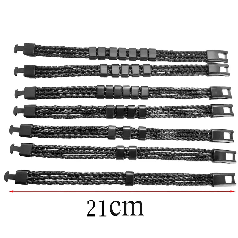 Bead count comparison chart for the Customised Men's Bracelet – Heritage Family Names Bracelet, showing 21cm length.