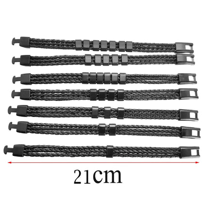 Bead count comparison chart for the Customised Men's Bracelet – Heritage Family Names Bracelet, showing 21cm length.