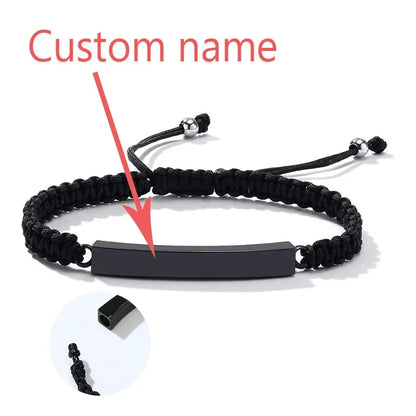 Solace bracelet blank plate ready for a custom engraved name and date