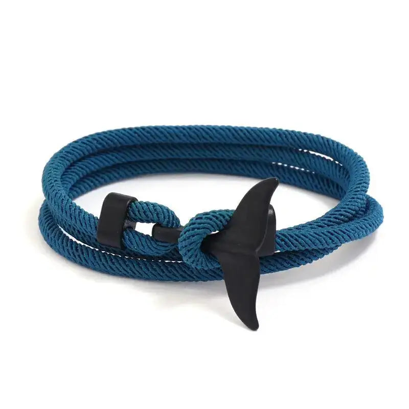 Men Bracelet Rope Reef Marine Charm Bracelet
