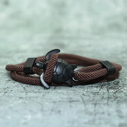 Men Bracelet Rope Reef Marine Charm Bracelet