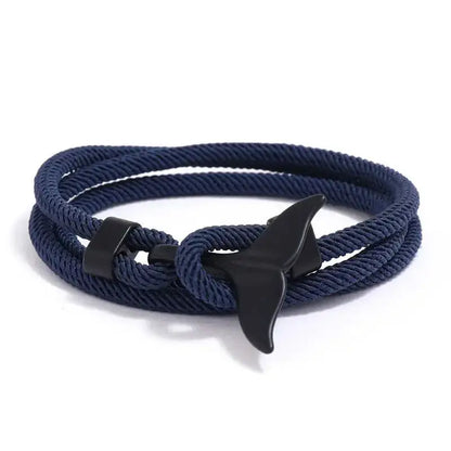 Men Bracelet Rope Reef Marine Charm Bracelet