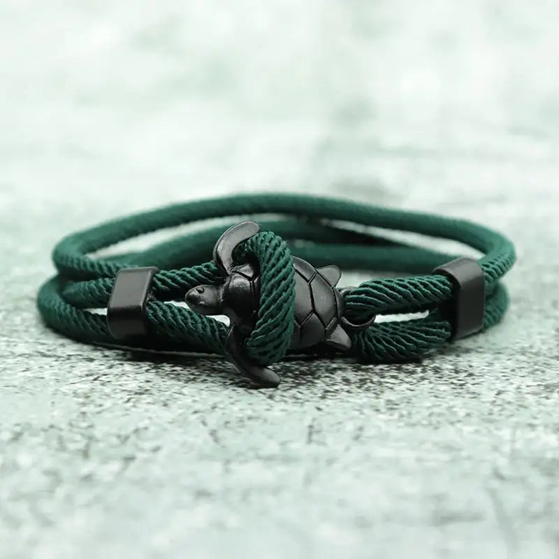 Men Bracelet Rope Reef Marine Charm Bracelet