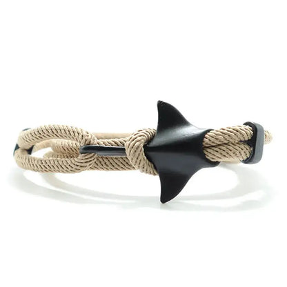 Men Bracelet Rope Reef Marine Charm Bracelet