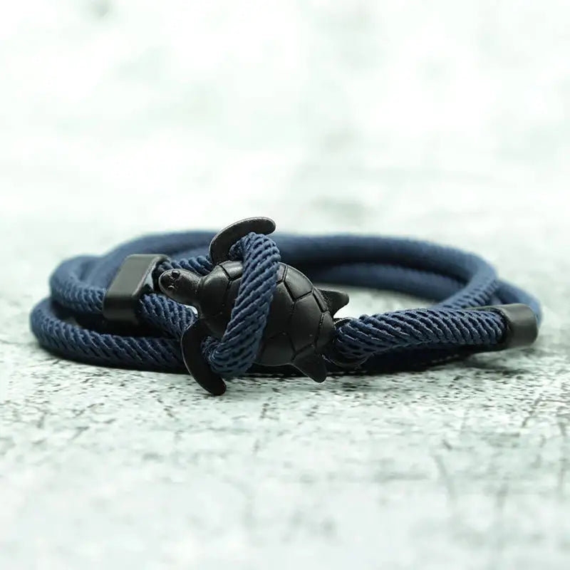 Men Bracelet Rope Reef Marine Charm Bracelet