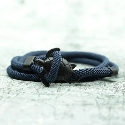Men Bracelet Rope Reef Marine Charm Bracelet