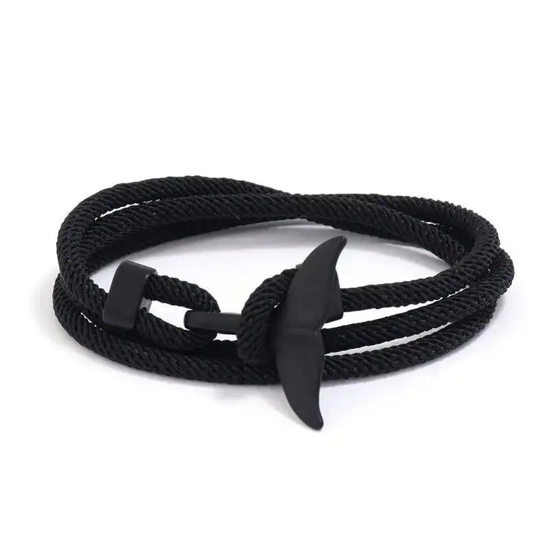 Men Bracelet Rope Reef Marine Charm Bracelet