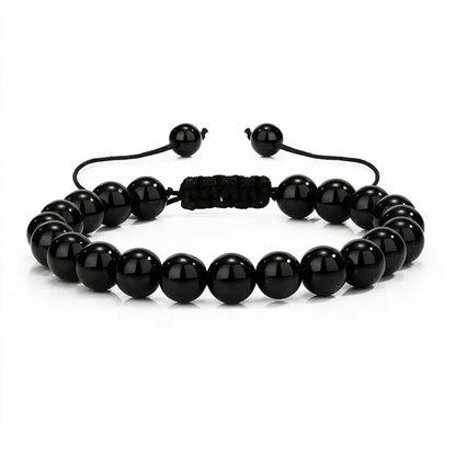Nomad Adjustable Bead Bracelet, white background