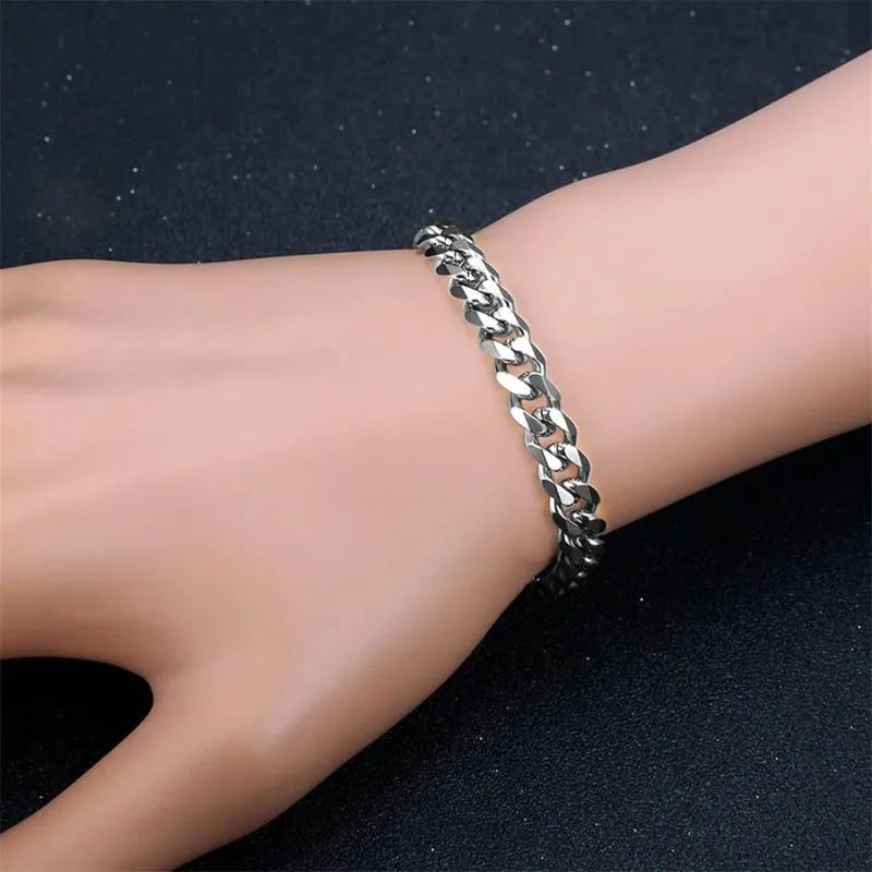 Elegant Men's Bracelet Gold with a premium Byzantine chain that pairs perfectly with luxury watches.