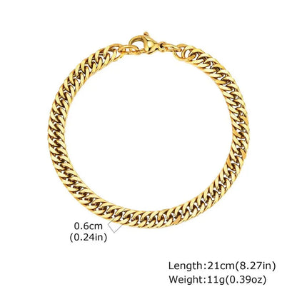 Gold twisted rope chain bracelet with extension chain, dimensions labelled: 0.4cm width, 18+5cm length, 8g weight
