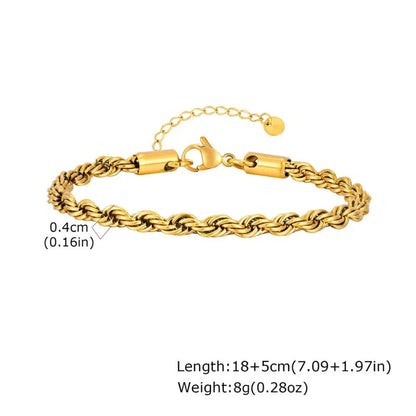 Gold Cuban curb chain bracelet with dimensions labelled: 0.6cm width, 21cm length, 11g weight