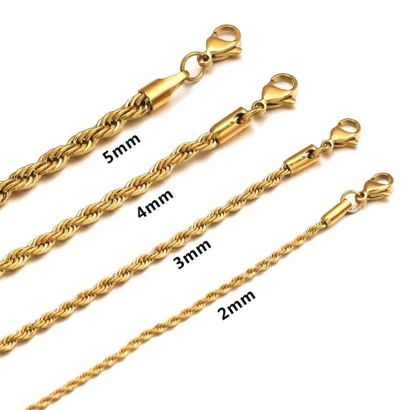 Premium stainless steel Singapore rope bracelet designed for everyday elegance and lasting durability.