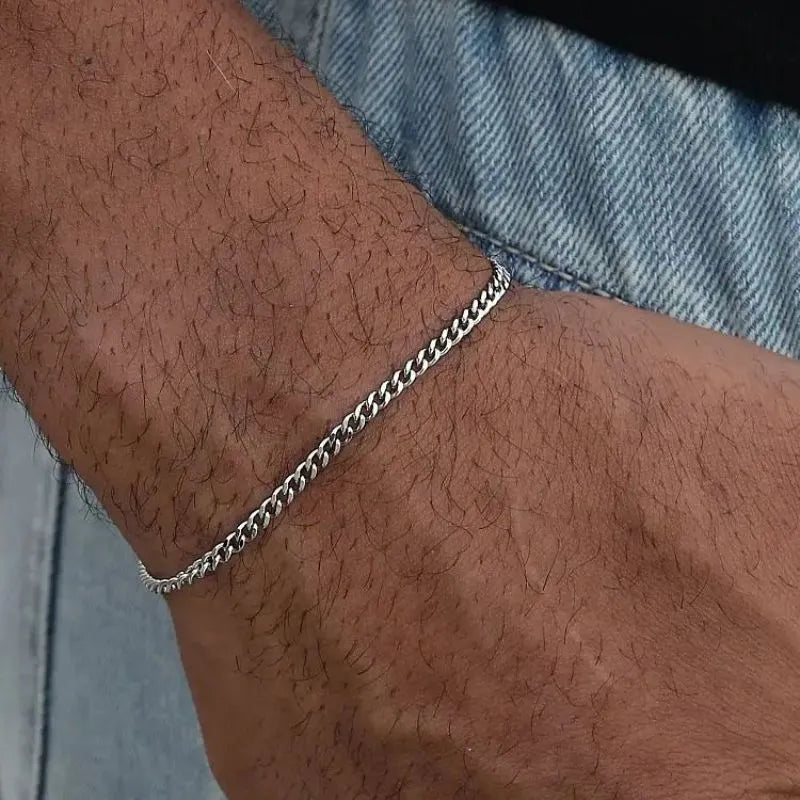 Luxury stainless steel Cuban bracelet with a polished gold finish for sophisticated everyday wear.
