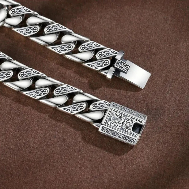 Men's Bracelet Silver – Monarch Heritage Cuban Bracelet for everyday luxury, gifting, and special occasions.